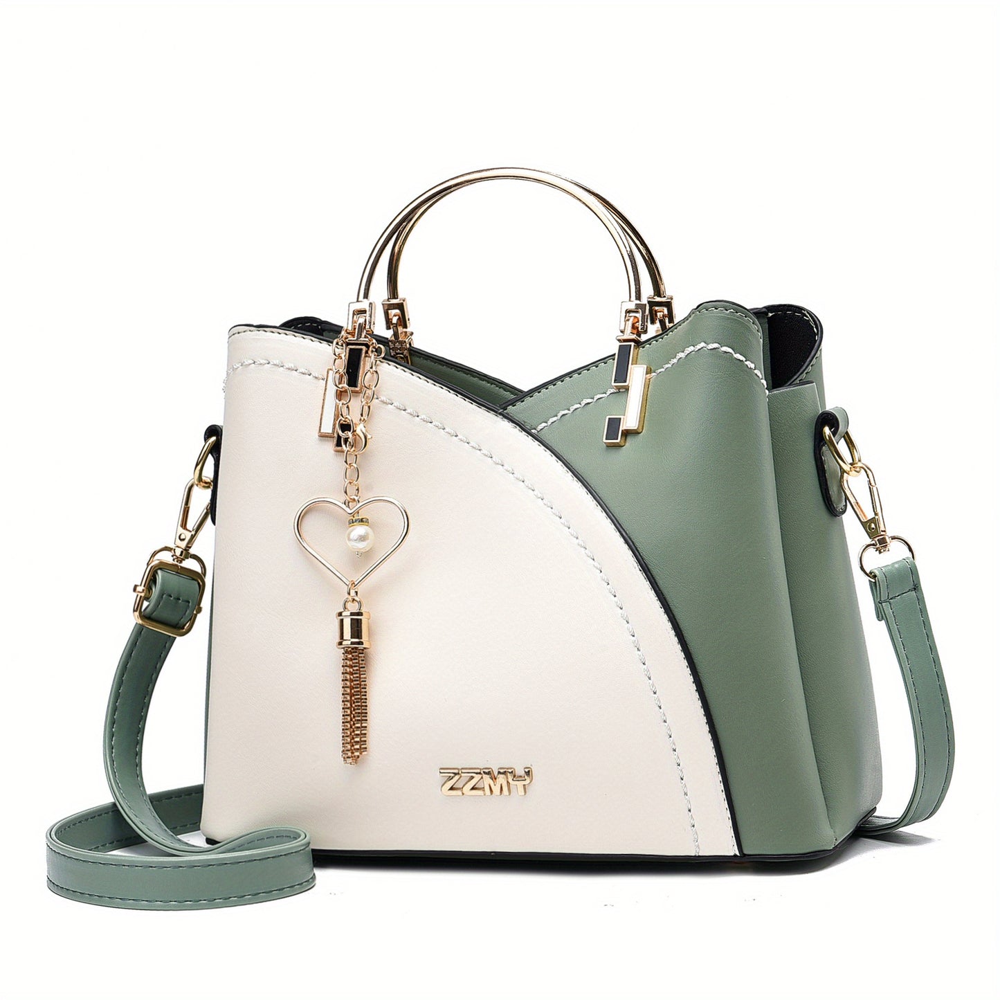 Damska Torebka Crossbody – Mała Torebka na Ramię z Modnym Kolorowym Panelem