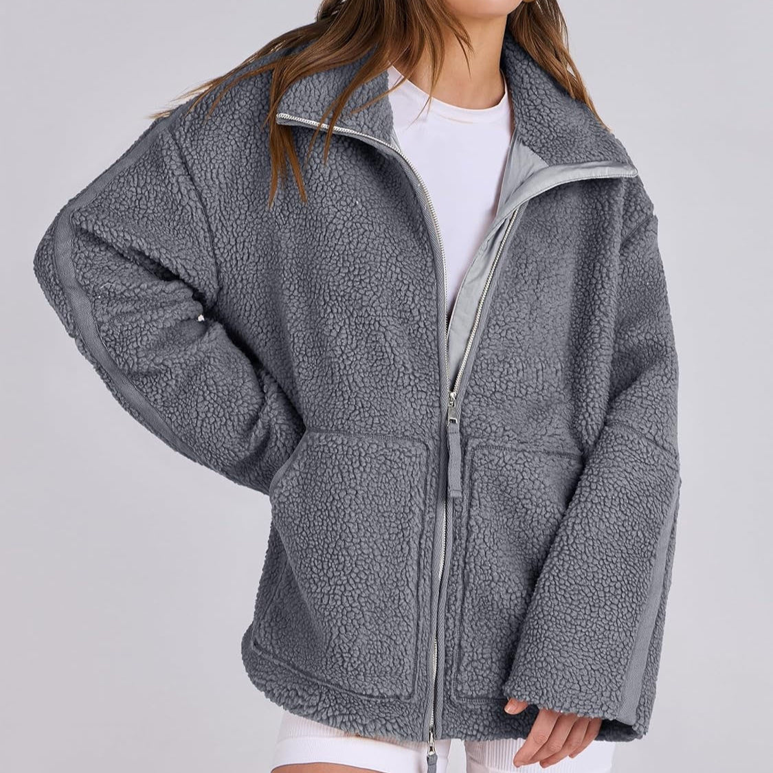 Kobieca Bluza Fleece Oversize