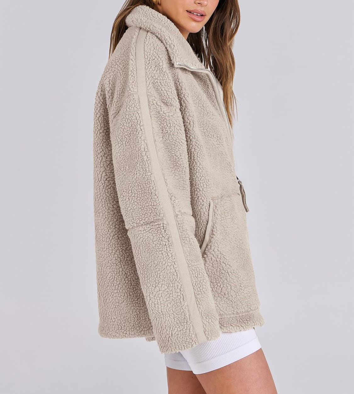 Kobieca Bluza Fleece Oversize