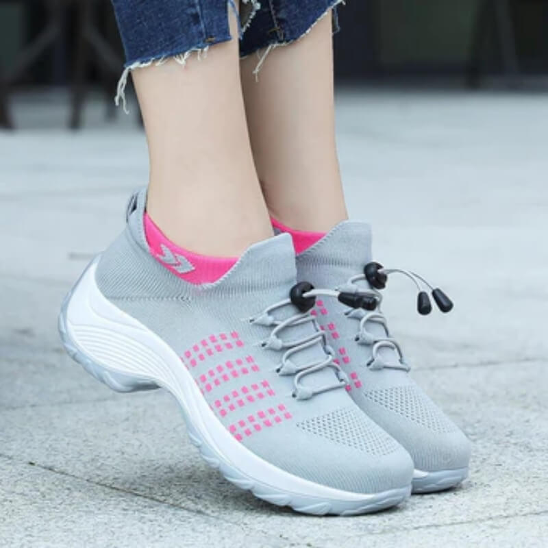 Oddychające damskie sneakersy komfortowe