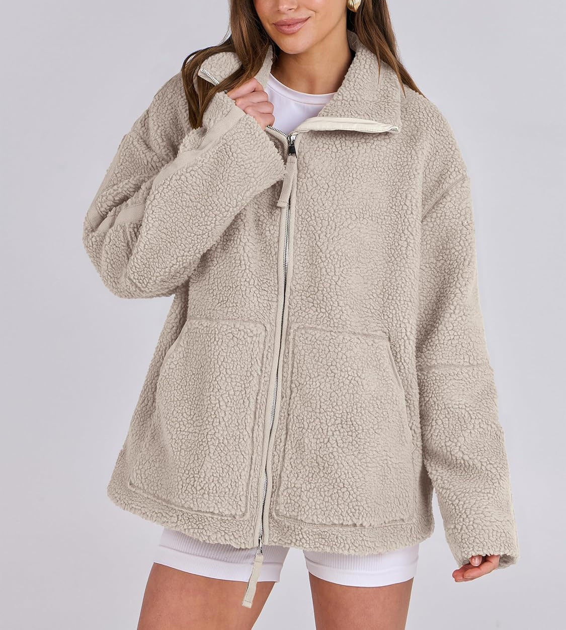 Kobieca Bluza Fleece Oversize
