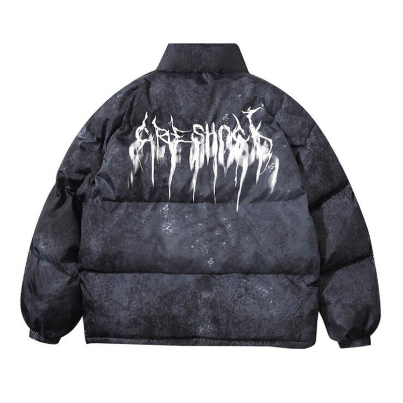 Męska Kurtka Puchowa w Stylu Streetwear