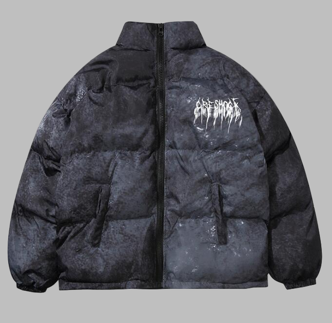 Męska Kurtka Puchowa w Stylu Streetwear