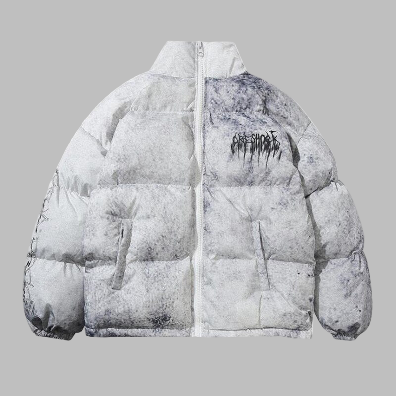 Męska Kurtka Puchowa w Stylu Streetwear