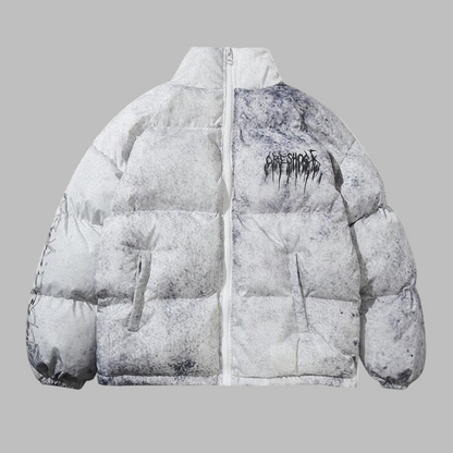 Męska Kurtka Puchowa w Stylu Streetwear