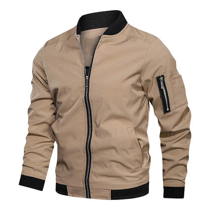 Czarna Męska Kurtka Bomber