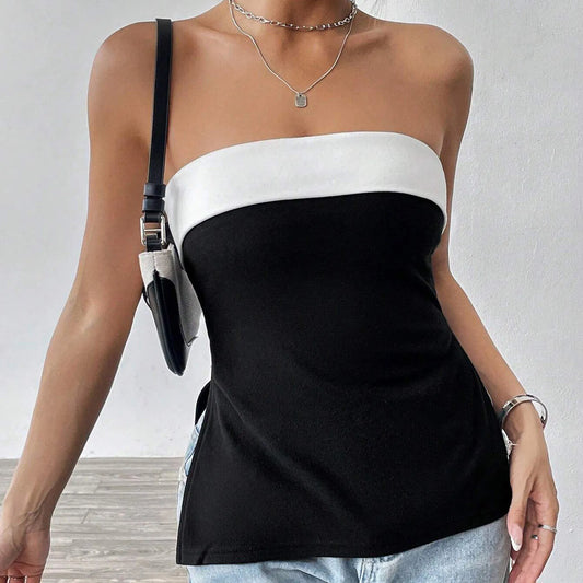 Angèle – Damski Bezramiączkowy Top Streetwear