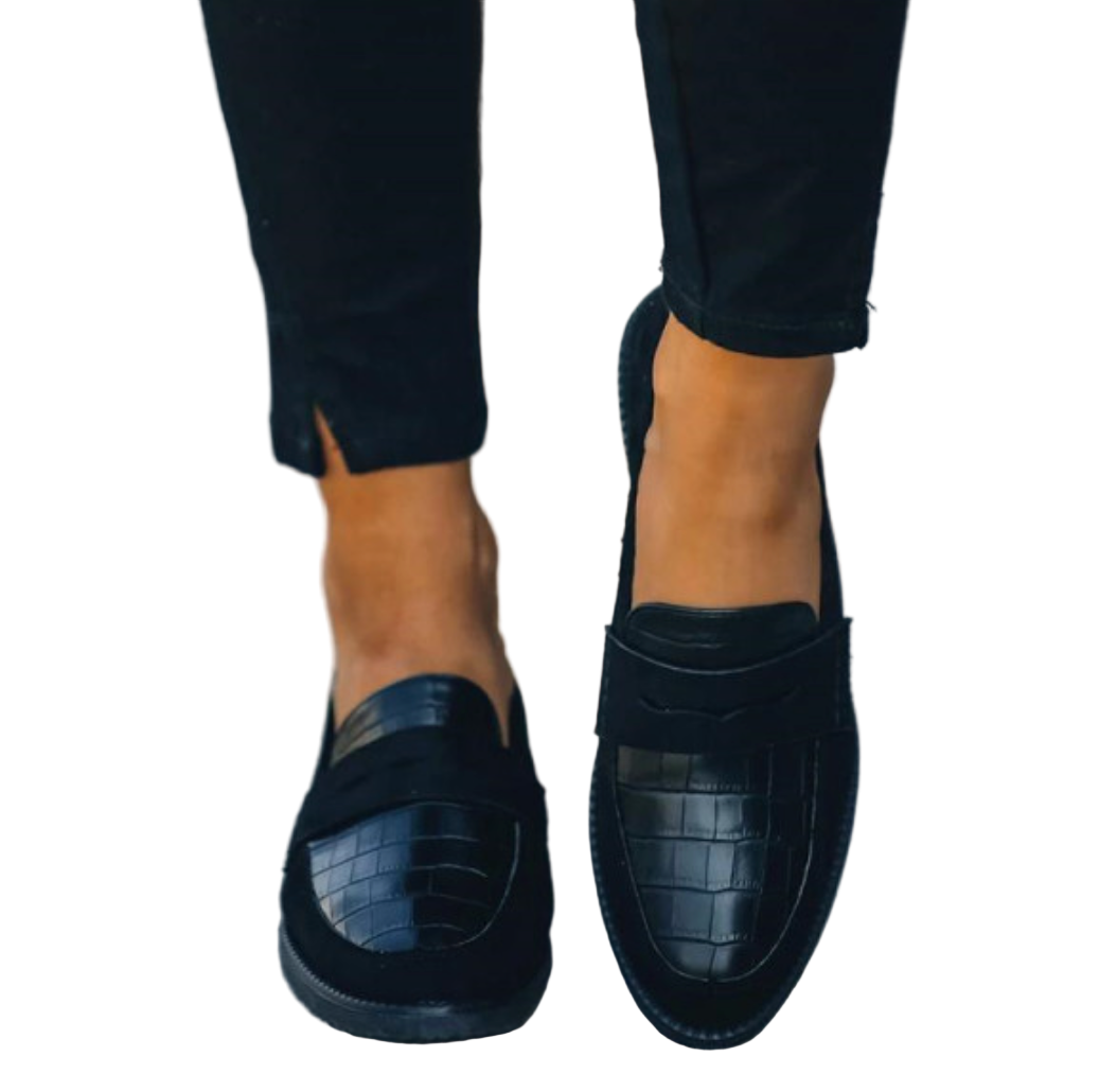 Eleganckie damskie mokasyny wsuwane